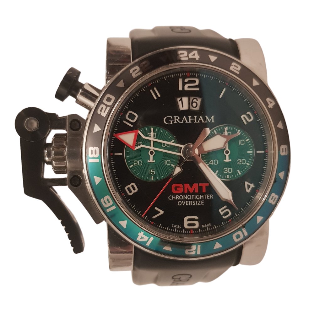 Graham Chronofighter Oversize Big Date GMT Ticking Hands